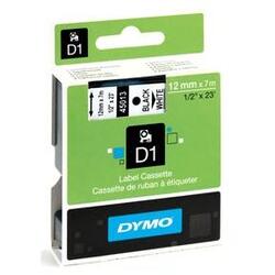 Dymo D1 tape 12mmx7m Sort/Hvid