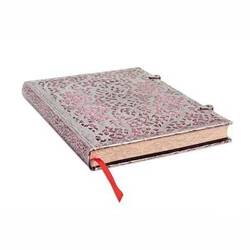 Notesbog - Silver filigree - Blush Pink - Hardcover - Ultra - 240 sider - Linjeret - Højde/bredde 230x180mm