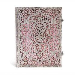Notesbog - Silver filigree - Blush Pink - Hardcover - Ultra - 240 sider - Linjeret - Højde/bredde 230x180mm