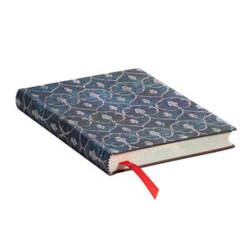 Notesbog - Softcover - Blue velvet - Mini - Linjeret - 176 sider - Højde/bredde 140x95mm