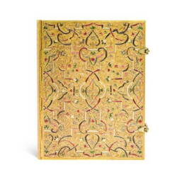 Notesbog - Gold inlay - Hardcover - Ultra - 240 sider - Linjeret - Højde/bredde 230x180mm