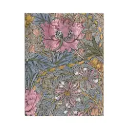 Notesbog - Morris Pink Honeysuckle - Hardcover - Ultra - 144 sider Linjeret - Højde/bredde 230x180mm