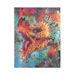 Notesbog - Humming Dragon - Hardcover - ultra - 144 sider linjeret - højde/bredde 230x180mm