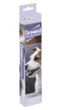 Diamond art / Diamond painting - Hund, 30x30 cm.