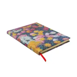 Paperblanks - Monet's Chrysanthemums - Hardcover - Ultra - Linjeret - 144 sider - Højde/bredde 225X170mm