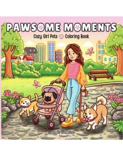 Jeanett Veronica - Pawsome Moments - Cozy Girl Pets Coloring Book