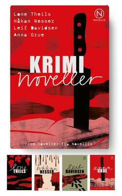 Lone Theils, Håkan Nesser, Leif Davidsen, Anna Grue - Gaveæske med fire kriminoveller