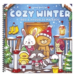 Coloring Book - Cafe Malebog: Cozy Winter - DeLuxe - Cozy Coloring - luksusudgave med spiralryg og udtagelige illustrationer