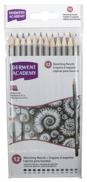 Derwent Blyant Academy Sketching 12 stk.