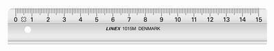 Linex - skolelineal - 15cm