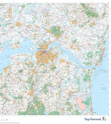 Trap Danmark: Kort over Aalborg Kommune - Topografisk kort 1:75.000