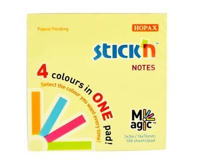 STICKY NOTES 4 FARVER 76X76 MM 100 BLADE  