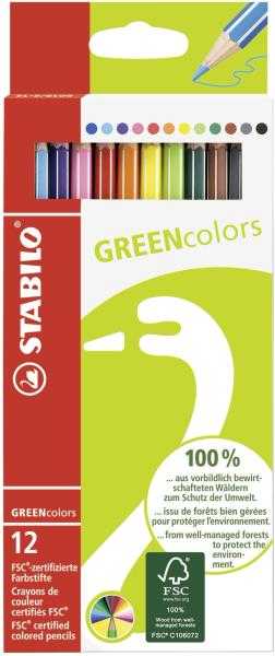 STABILO GREENcolors - Farveblyant - 12 stk.