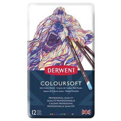 Derwent Farveblyant - Coloursoft 12 stk.