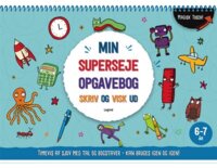 Min superseje opgavebog - skriv og visk ud igen - til 6-7 år